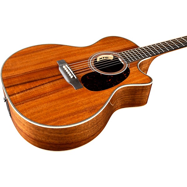 Martin Custom Shop All Flamed Koa Grand Performance Acoustic-Electric Guitar Natural