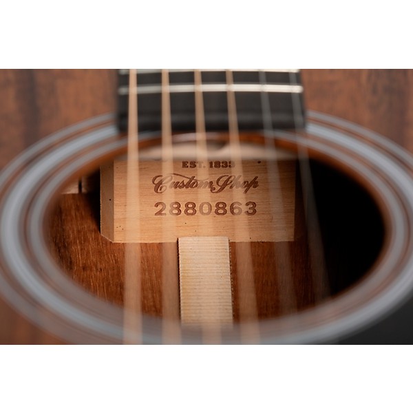 Martin Custom Shop All Flamed Koa OM Acoustic Guitar Natural