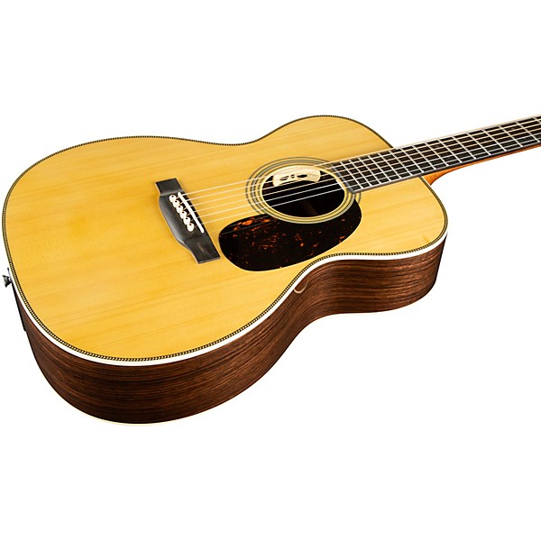 Martin Custom Shop 28 Style Adirondack Spruce-East Indian Rosewood Auditorium Acoustic-Electric Guitar Natural