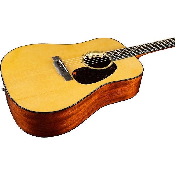 Martin Custom Shop 18 Style Adirondack Spruce-Mahogany Dreadnought Acoustic-Electric Guitar Natural