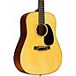 Martin Custom Shop 18 Style Adirondack Spruce-Mahogany Dreadnought Acoustic-Electric Guitar Natural thumbnail