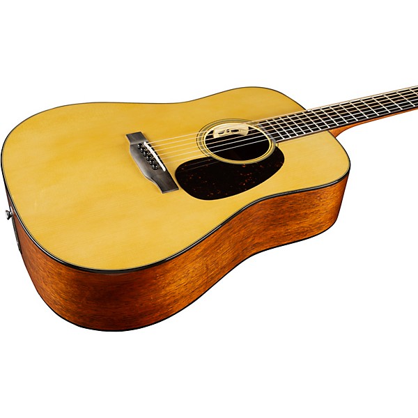 Martin Custom Shop 18 Style Adirondack Spruce-Mahogany Dreadnought Acoustic-Electric Guitar Natural