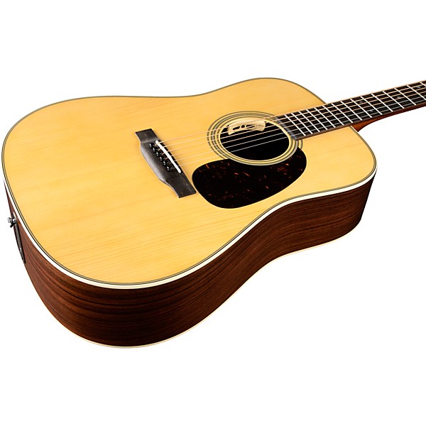 Martin Custom Shop 28 Style Adirondack Spruce-East Indian Rosewood Dreadnought Acoustic-Electric Guitar Natural