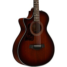 Taylor 322ce 12-Fret Left-Handed Grand Concert Acoustic-Electric Guitar Shaded Edge Burst