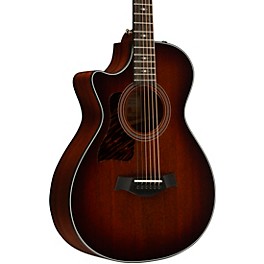 Taylor 322ce 12-Fret Left-Handed Grand Concert Acoustic-Electric Guitar Shaded Edge Burst