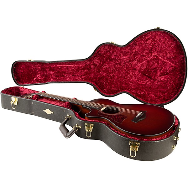 Taylor 322ce 12-Fret Left-Handed Grand Concert Acoustic-Electric Guitar Shaded Edge Burst