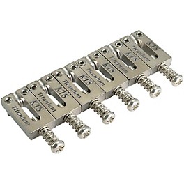 KTS Titanium Stratocaster Style Block Saddles 2-1/8" (54 mm) Spacing Titanium