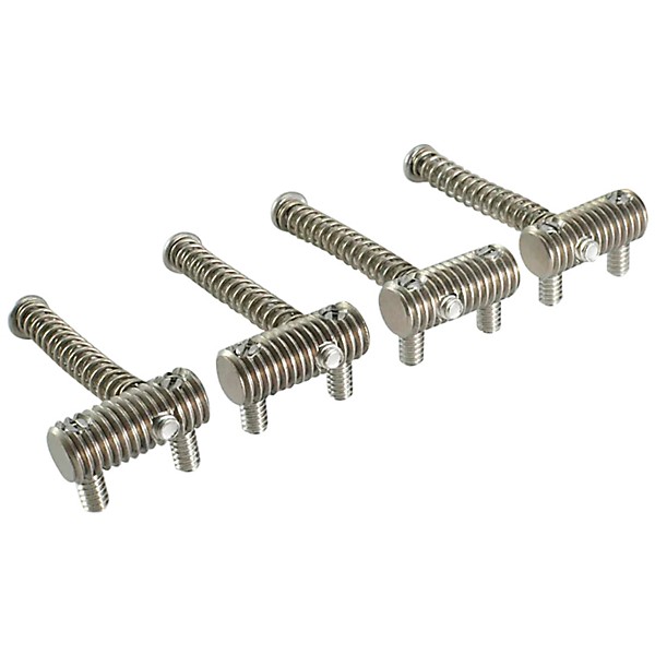 KTS Titanium Threaded Bass Bridge Saddles for Jazz Bass/Precision Bass Titanium