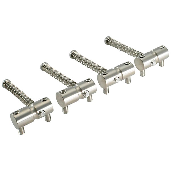 KTS Titanium Vintage Style Bass Bridge Saddles for Jazz Bass/Precision Bass Titanium