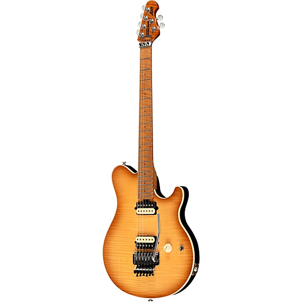 Open Box Ernie Ball Music Man Axis Flame Top (satin) Electric Guitar Level 2 Honey Pot 197881196820