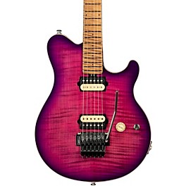 Ernie Ball Music Man Axis Electric Flame Top Electric Guitar Olallieberry