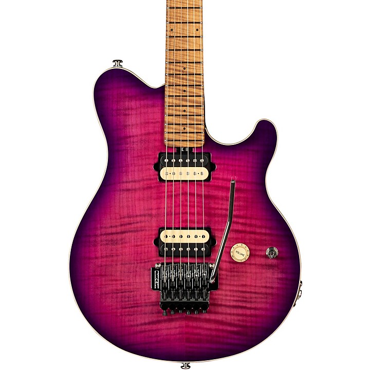 Platinum Ernie Ball Music Man Axis Electric Flame Top