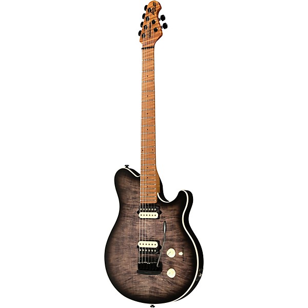 Ernie Ball Music Man Axis Super Sport Flame Top (satin) Electric Guitar Charcoal Cloud