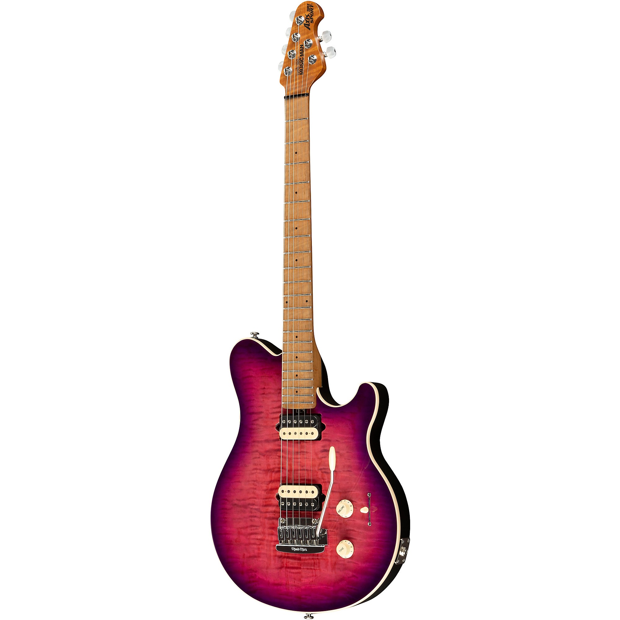 Platinum Ernie Ball Music Man Axis Super Sport Flame Top Electric