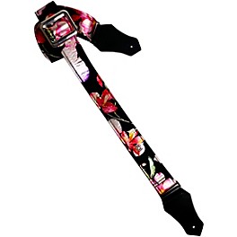 Get'm Get'm Platinum Bloom Guitar Strap Blue 2 in. Get'm Get'm Platinum Bloom Guitar Strap Pink 2 in.