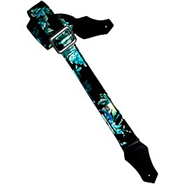 Get'm Get'm Platinum Bloom Guitar Strap Blue 2 in. Get'm Get'm Platinum Bloom Guitar Strap Blue 2 in.