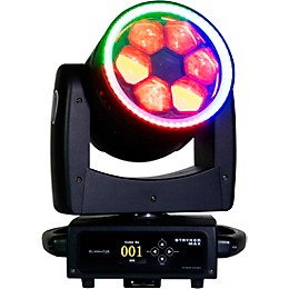 Eliminator Lighting Stryker Max Wash-Zoom RGBW LED Moving Head with LED Ring