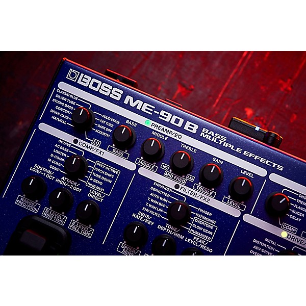 BOSS ME-90B Bass Multi-Effects Pedal Purple
