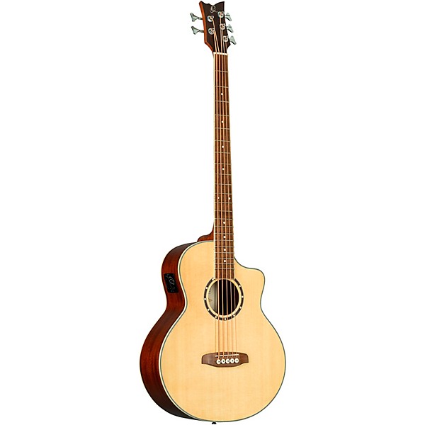 Ortega D7CE-5 5-String Acoustic-Electric Bass Guitar Natural