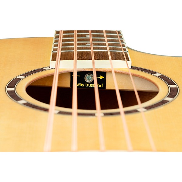 Ortega D7CE-5 5-String Acoustic-Electric Bass Guitar Natural