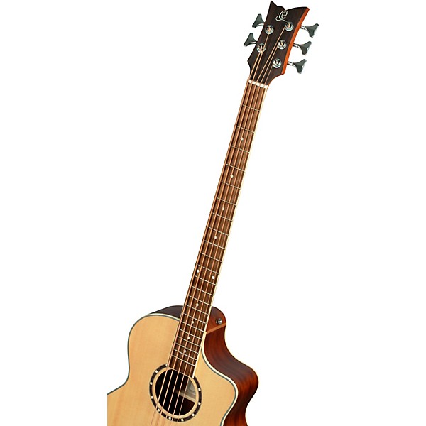 Ortega D7CE-5 5-String Acoustic-Electric Bass Guitar Natural