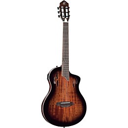 Ortega RTPDLX Acacia Nylon-String Acoustic-Electric Guitar Tobacco Burst