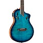 Ortega RTPDLX Flamed Maple Nylon-String Acoustic-Electric Guitar Blue Burst thumbnail