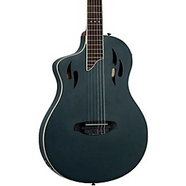 Ortega RTPSTD Left-Handed Nylon-String Acoustic-Electric Guitar Satin Black