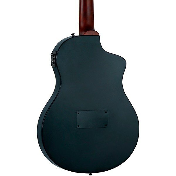 Ortega RTPSTD Left-Handed Nylon-String Acoustic-Electric Guitar Satin Black