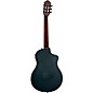 Ortega RTPSTD Left-Handed Nylon-String Acoustic-Electric Guitar Satin Black