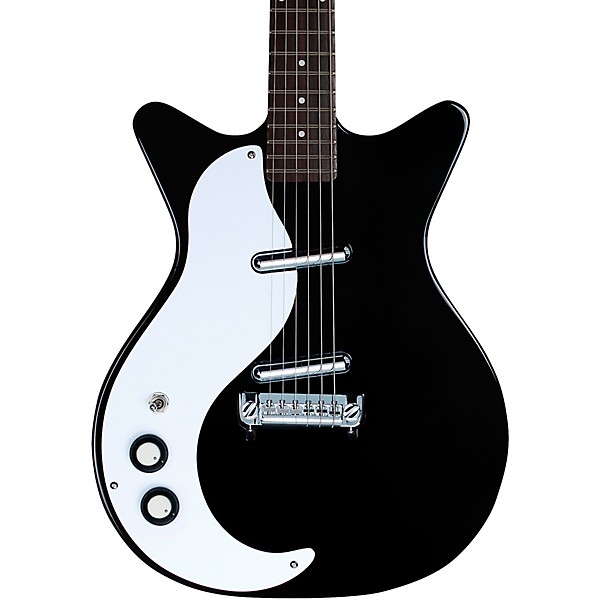 Danelectro 59M NOS+ Left Handed Electric Guitar Black