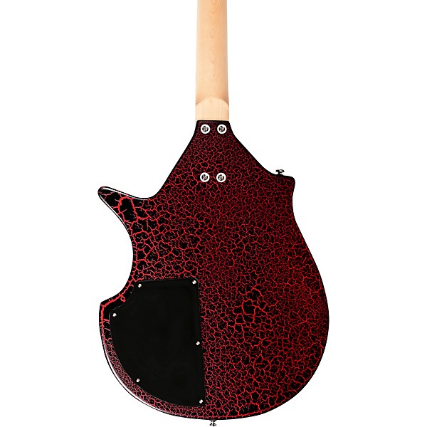 Danelectro Sitar Electric Guitar Red Crackle