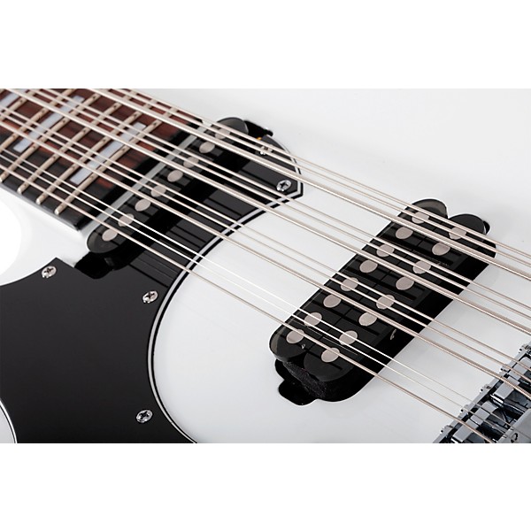 Schecter Guitar Research Stargazer-12 LH 12-String Electric Bass Gloss White