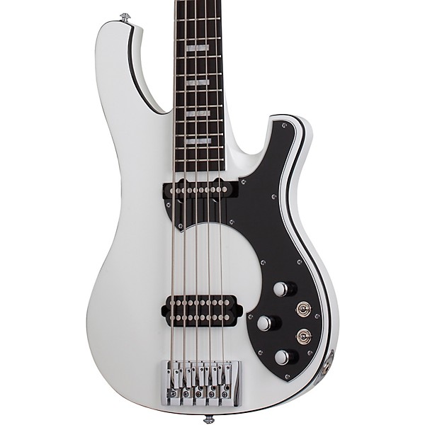 Schecter Guitar Research Stargazer-5 Electric Bass Guitar Gloss White