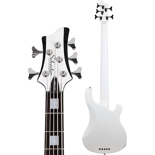 Schecter Guitar Research Stargazer-5 LH Electric Bass Gloss White