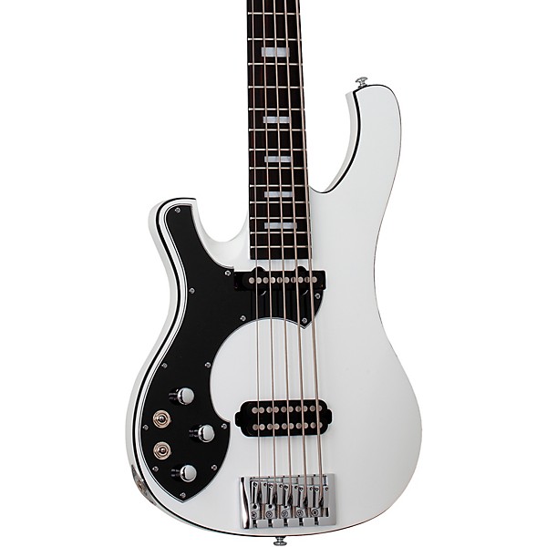 Schecter Guitar Research Stargazer-5 LH Electric Bass Gloss White