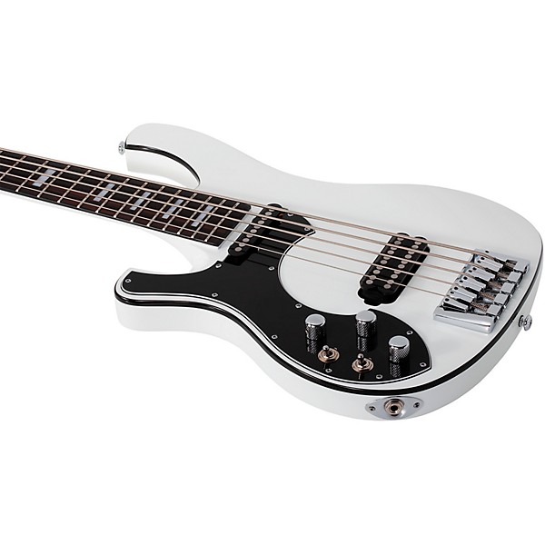 Schecter Guitar Research Stargazer-5 LH Electric Bass Gloss White