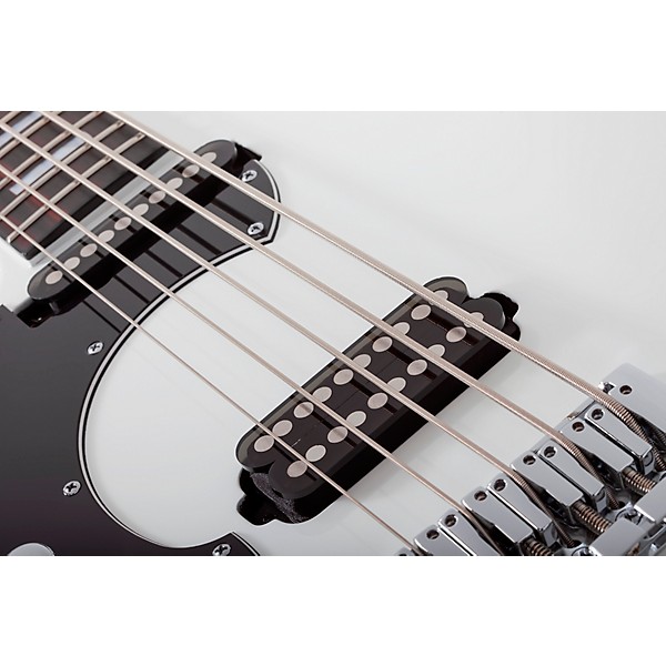 Schecter Guitar Research Stargazer-5 LH Electric Bass Gloss White