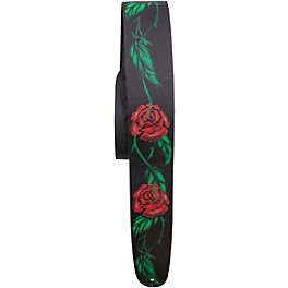 Perri's Roses Printed Leather Guitar Strap 2.5 in.