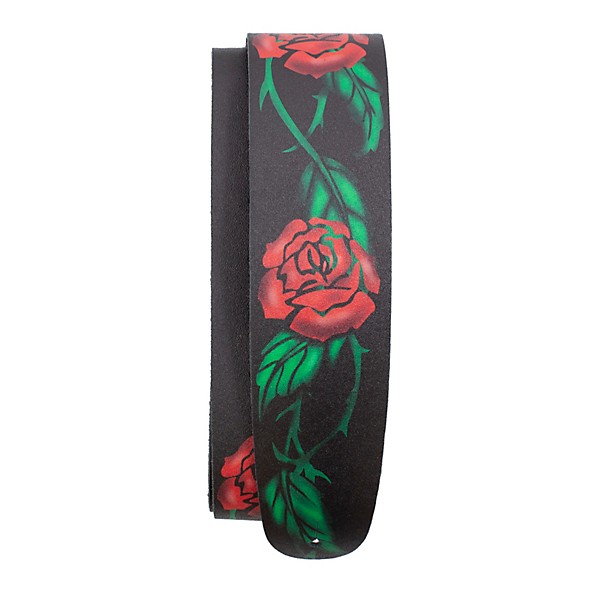 Perri's Roses Printed Leather Guitar Strap 2.5 in.