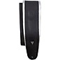Perri's Silver Lining Padded Leather Guitar Strap Black 3.5 in. thumbnail