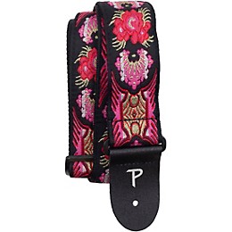 Perri's Roses Jacquard Guitar Strap Pink 2 in.