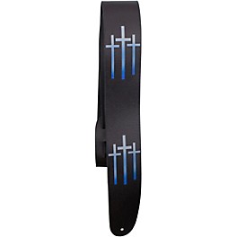 Perri's Triple Cross Printed Leather Guitar Strap 2.5 in.