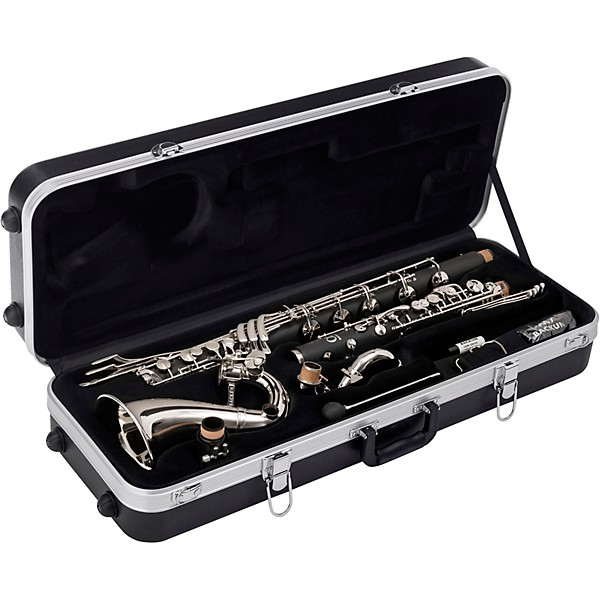 Backun Backun Alpha Low C Synthetic Bass Clarinet with Silver Plated Keys, 2-Piece Neck, Hardshell Case Silver Plated Keys...