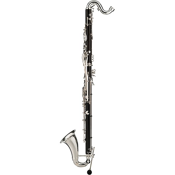 Backun Backun Q Series Low C Bass Clarinet in Grenadilla with Silver Plated Keys, 2-Piece Neck, Marcus Bonna Compact Case ...