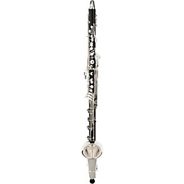 Backun Backun Q Series Low C Bass Clarinet in Grenadilla with Silver Plated Keys, 2-Piece Neck, Marcus Bonna Compact Case Silver Plated Keys Low C