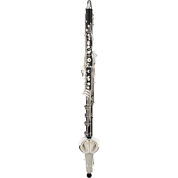 Backun Backun Q Series Low C Bass Clarinet in Grenadilla with Silver Plated Keys, 2-Piece Neck, Marcus Bonna Compact Case ...