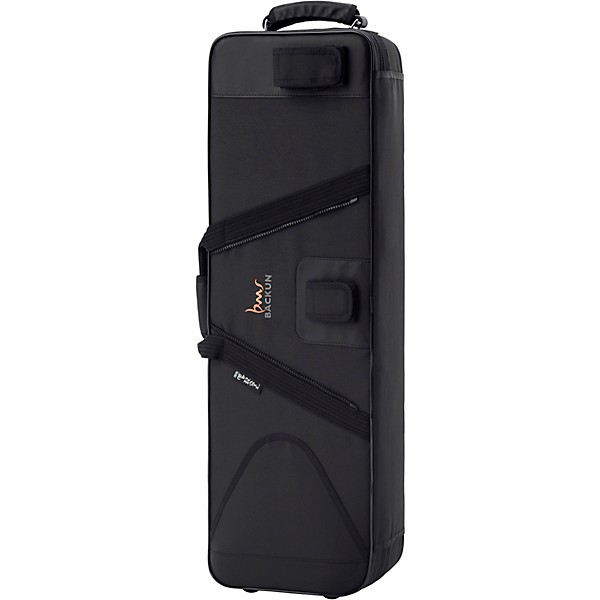 Backun Backun Q Series Low C Bass Clarinet in Grenadilla with Silver Plated Keys, 2-Piece Neck, Marcus Bonna Compact Case ...