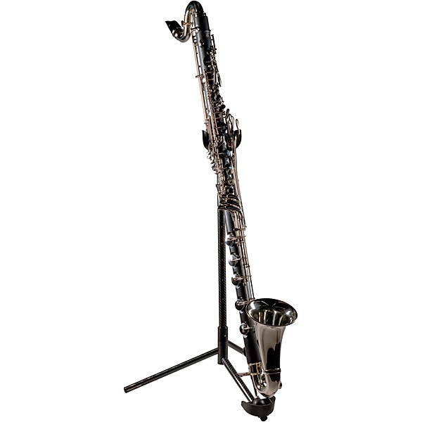 Backun Backun Alpha Low Eb Synthetic Bass Clarinet with Nickel Plated Keys with Lyre Holder, 2-Piece Neck, Compact Hardshe...