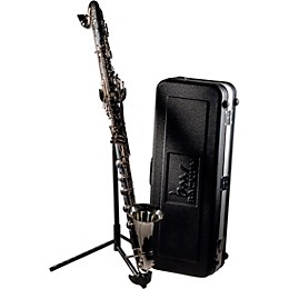 Backun Backun Alpha Low Eb Synthetic Bass Clarinet with Nickel Plated Keys with Lyre Holder, 2-Piece Neck, Compact Hardshell Case Nickel Plated Keys Low Eb